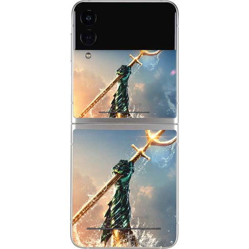 DC Comics Aquaman Movie Poster Trident Galaxy Z Flip3 5G Skin